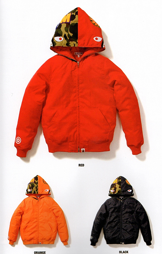 A Bathing Ape Shark Down Jacket 鯊魚羽絨外套- KEEDAN.COM