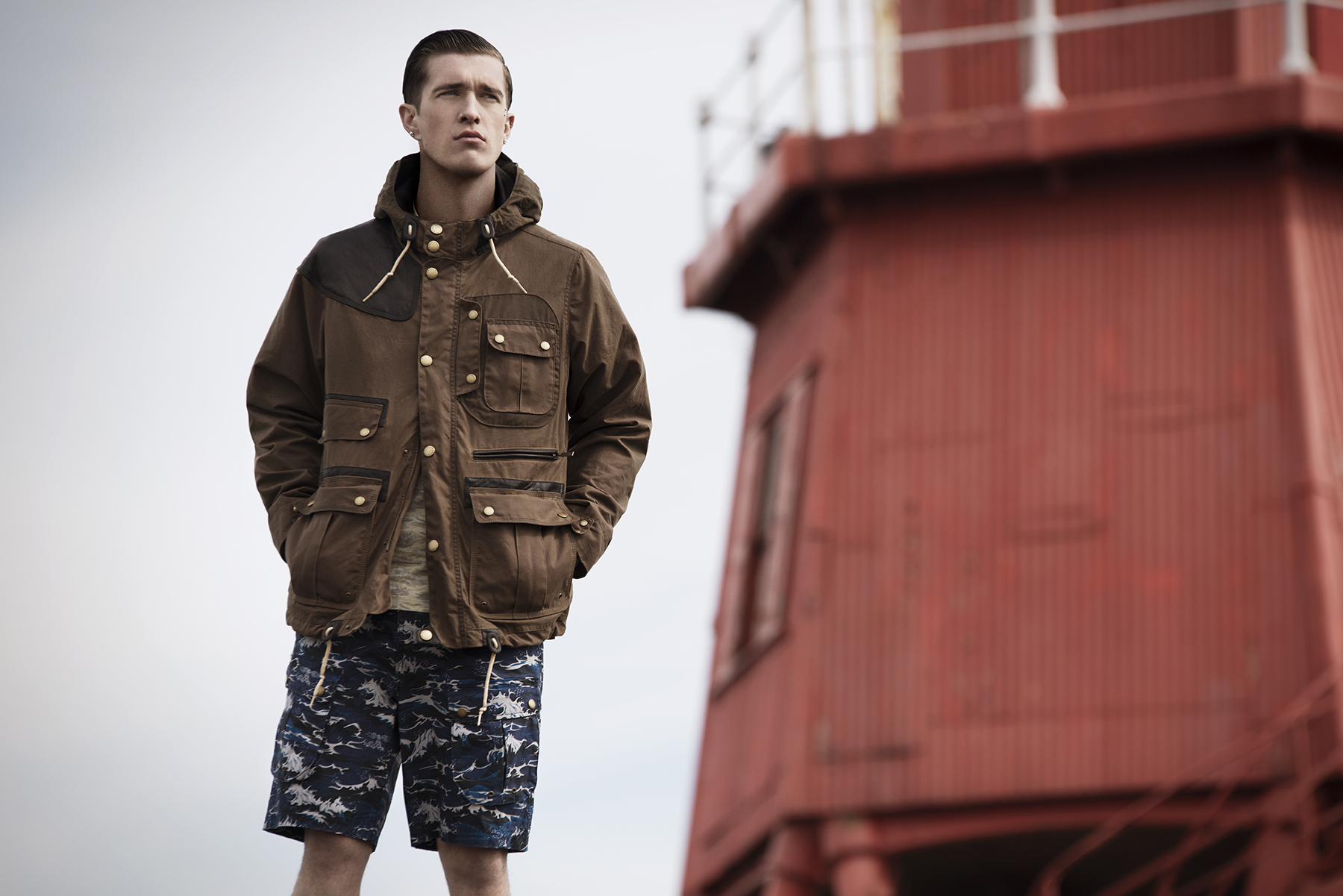 Barbour white mountaineering parka deals