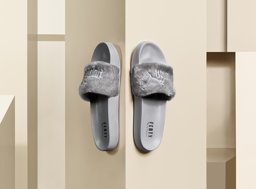 puma fenty slippers fur