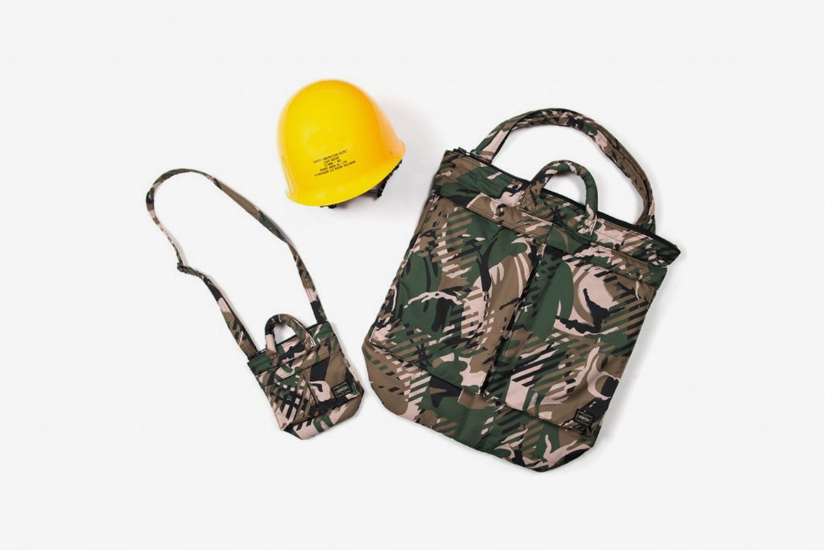 真的裝有安全帽的頭盔包PORTER 攜手日本六大品牌推出復刻Helmet Bag