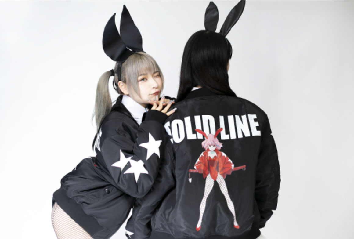 SOLID LINE MA-1 SOLID BUNNY GIRL-