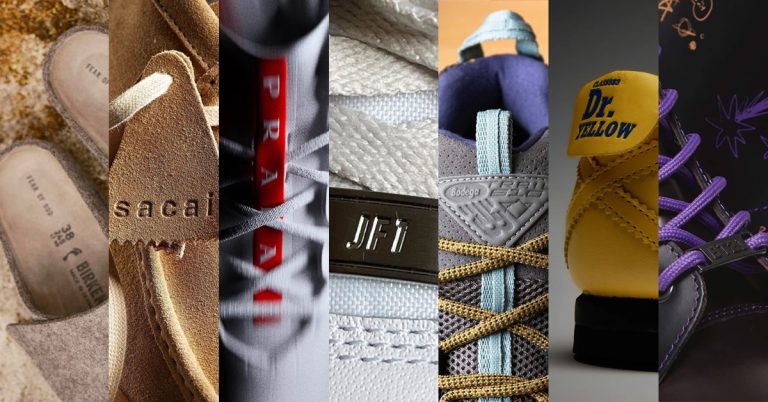 聯名鞋,2023 聯名鞋,Fear of God x Birkenstock,Clarks x sacai,Clarks Wallabee,adidas Football for Prada,NIKE x JACQUEMUS,JF1,Bodega x New Balance 601,Onitsuka Tiger x JR新幹線,BT21 × Dr. Martens
