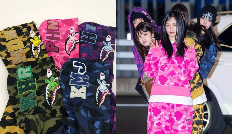 BAPE, A BATHING APE, 客製, 訂製, NewJeans, 穿搭, 鯊魚, 聯名