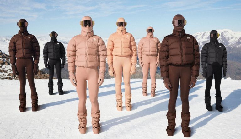 The North Face, SKIMS, Kim Kardashian, 金卡戴珊, 北臉, 聯名, 滑雪