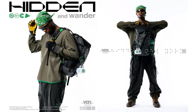 and wander, HIDDEN.NY, 聯名, 戶外, 機能