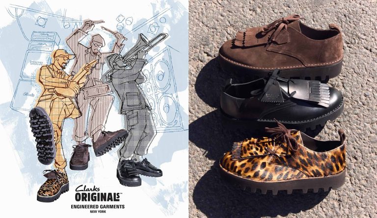 Engineered Garments, Clarks Originals, Desert Khan, 聯名, Vibram, 樂福鞋