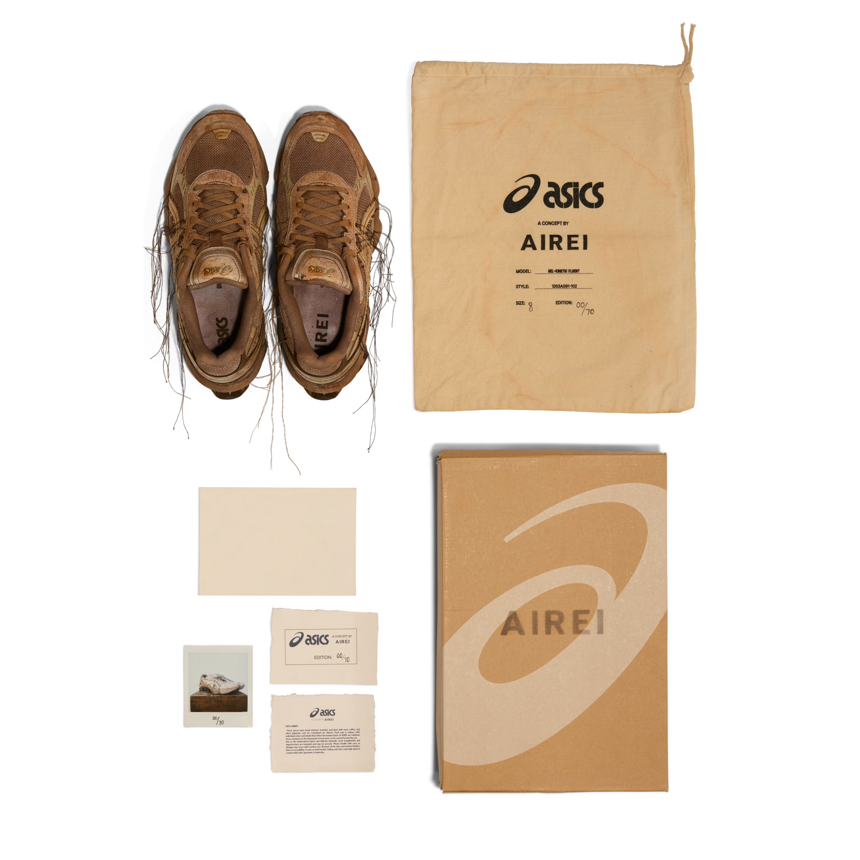 AIREI, ASICS, GEL-KINETIC FLUENT, 泥染, 聯名