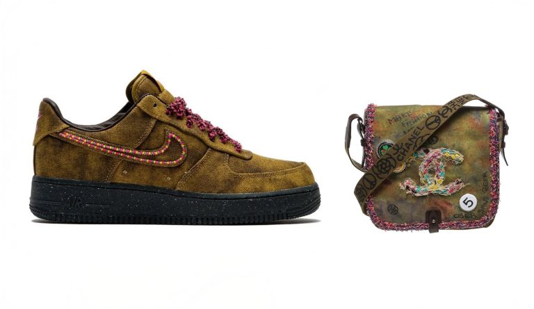 Nike, Air Force 1, AF1, Baroque Brown, Chanel, Graffiti Bag, 塗鴉包