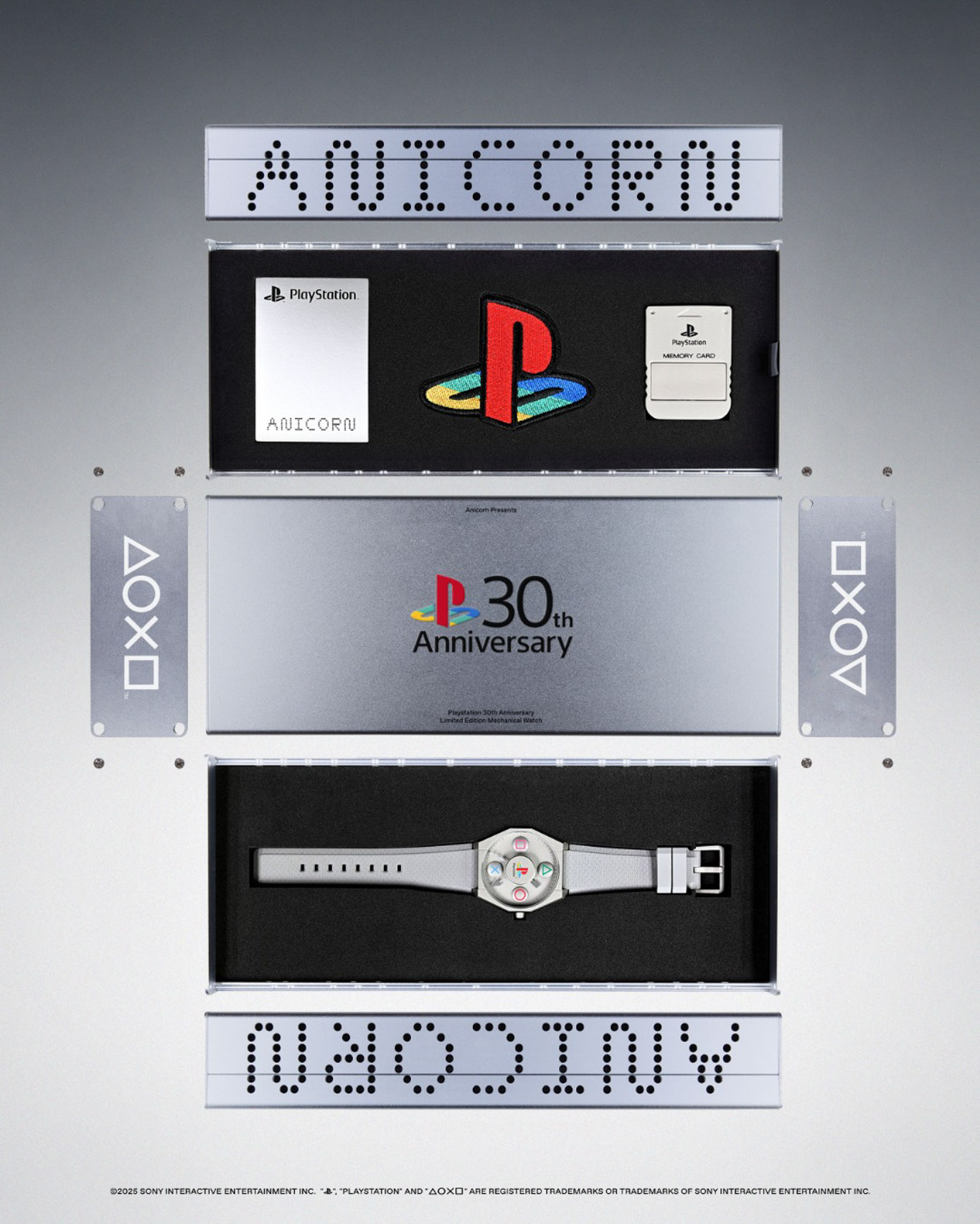 PlayStation, Anicorn, PS, 聯名, 機械錶, 石英錶
