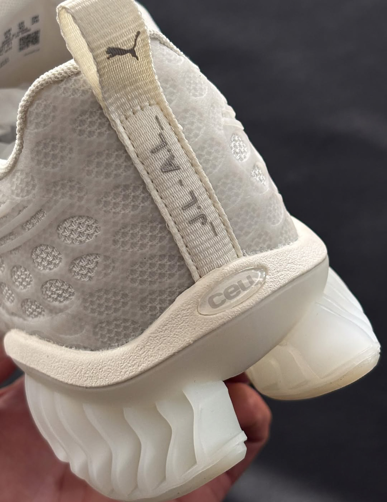 J.L-A.L, PUMA, PUMA CELL, Jean-Luc Ambridge, 巴黎時裝週, 聯名, 蜂窩狀, 牛肚鞋