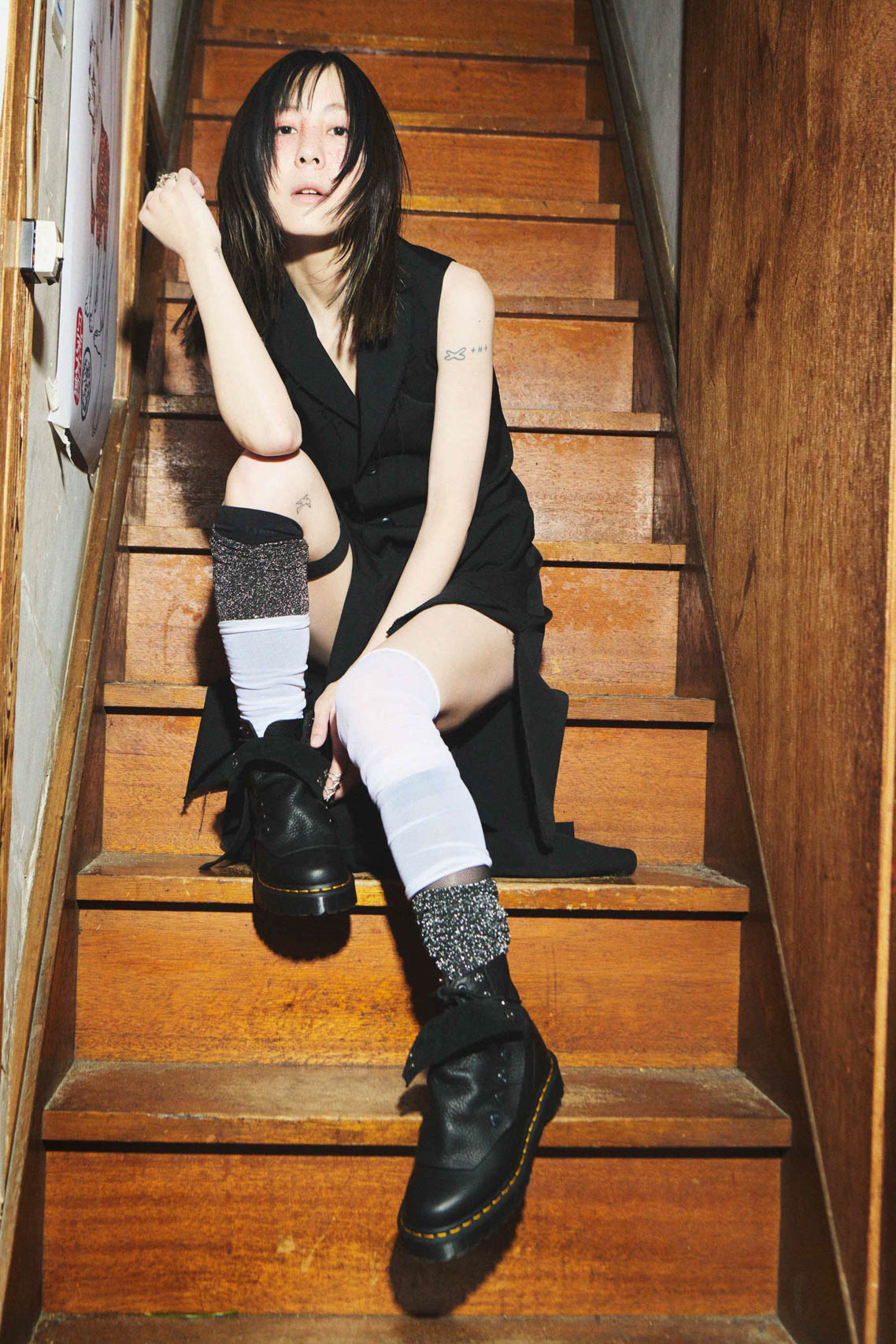 山本里美, LIMI feu, Dr. Martens, 1460 BEX BOOTS, 聯名, 馬汀靴, 8孔靴, Yohji Yamamoto