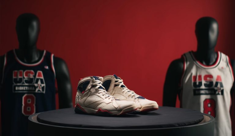 Scottie Pippen, Michael Jordan, Air Jordan 7, Olympic, 蘇富比拍賣, 夢幻隊, Sotheby's