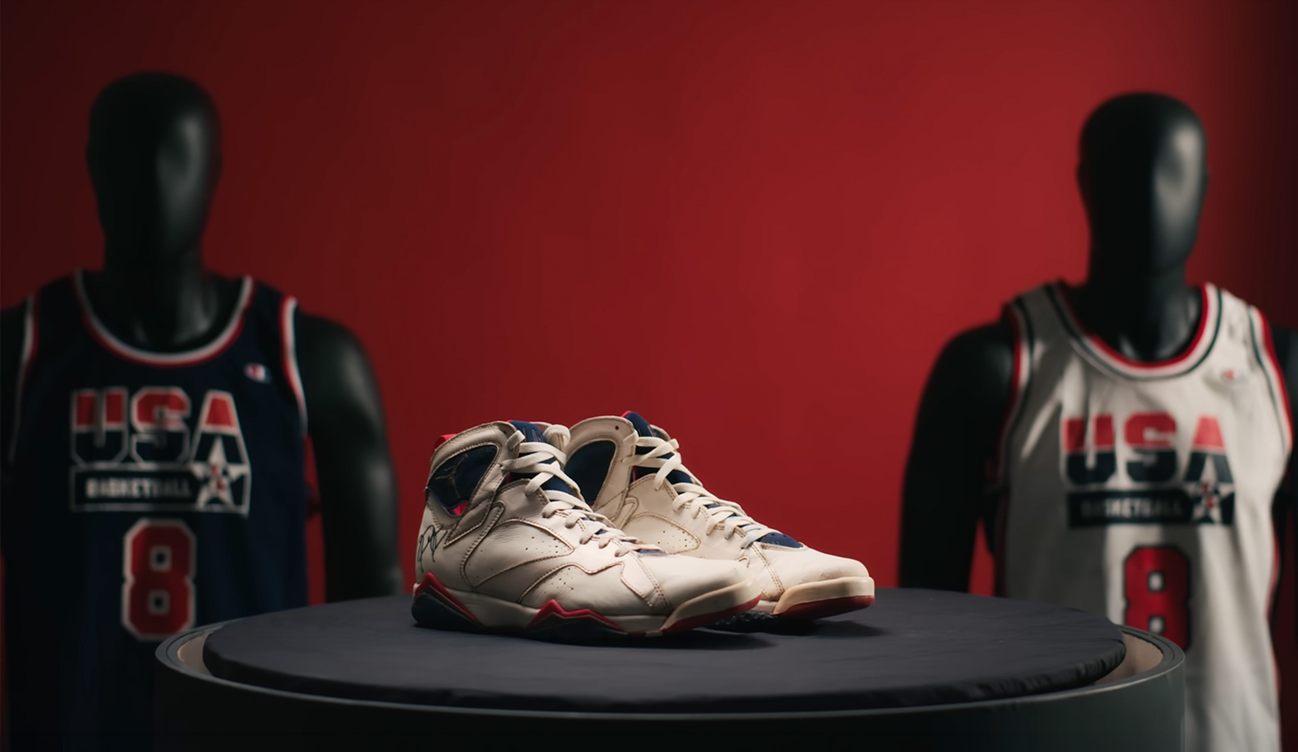 Scottie Pippen, Michael Jordan, Air Jordan 7, Olympic, 蘇富比拍賣, 夢幻隊, Sotheby's